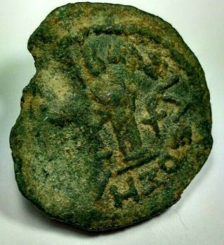 Rare Large Bronze 2.  5cm Herod The Great Coin /241