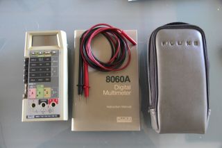 Fluke 8060a Digital Multimeter,  Probes,  Soft - Case