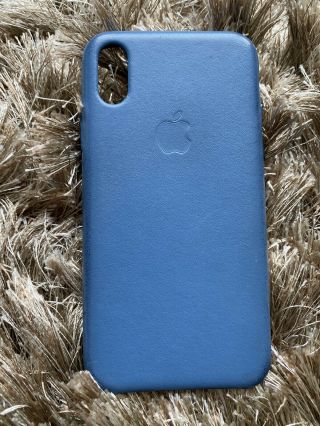 Apple Iphone X / Xs Cape Cod Blue Leather Case -,  Rare & Limited Edition