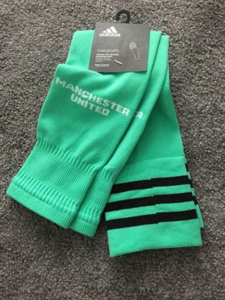 Manchester United Player Issue Goalkeepers Adidas Football Sleeve Socks Rare