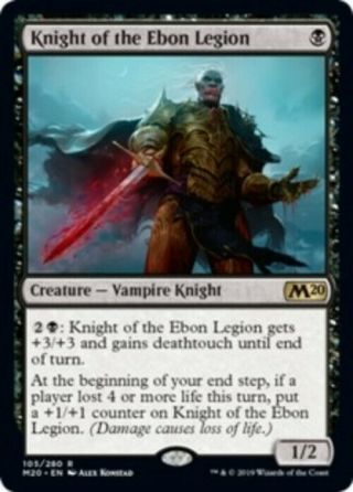 Knight Of The Ebon Legion - Magic The Gathering Core 2020 Rare