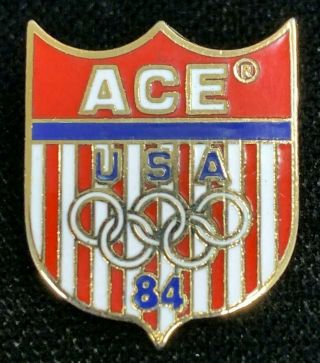 Rare Vintage 1984 Los Angeles Olympics Ace Hardware Advertising Pin Wpin148