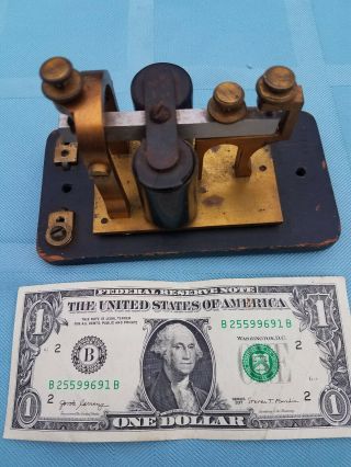 Antique Telegraph Signal Key Morse Code Sounder