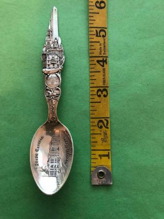 Antique Sterling Silver Spoon.  925 State Capitol Boston Massachusetts 24 Grams