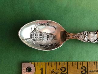ANTIQUE STERLING SILVER SPOON.  925 STATE CAPITOL BOSTON MASSACHUSETTS 24 GRAMS 2