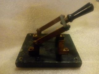 Antique Industrial Vintage Electrical Power Knife Switch P.  R Mfg.  Co.  25a.  250 V