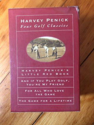 Rare Harvey Penick Four Golf Book Classics Set - One Of Golfs Best Teachers