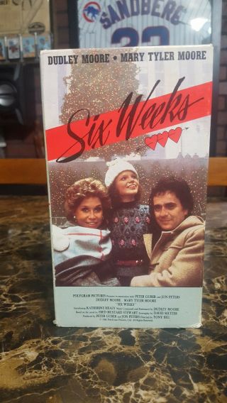 Six Weeks Rare Vhs Christmas Romance Dudley Moore Mary Tyler Moore 1989