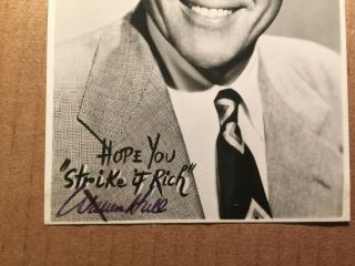 Warren Hull Rare Early Vintage Autographed Photo The Spider ' s Web 1950s 3