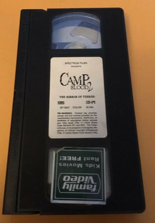 Camp Blood 2 VHS Rare 2