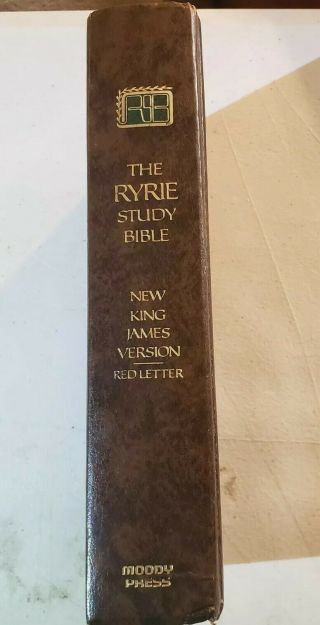 The Ryrie Study Bible - King James Version (1985,  Hardcover) Rare 2