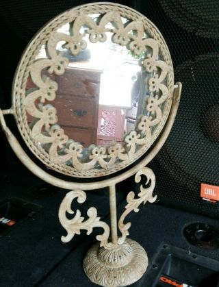 Metal Antique 360 With Stand Mirror