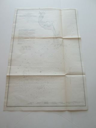 (1) 1854 U.  S.  Coast Survey Chart: " Winyah Bay & Cape Roman Shoals,  S Carolina "