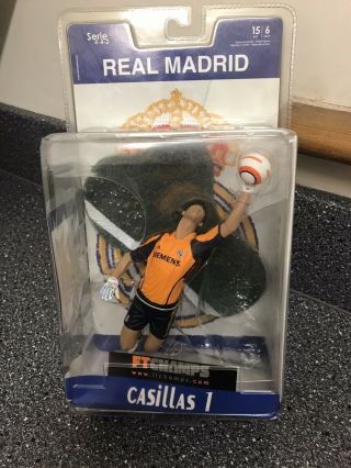 Rare Iker Casillas Ft Champs Real Madrid Official Merchandise In Orange Kit