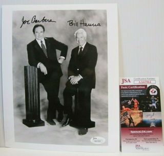 Rare Bill Hanna And Joe Barbera Signed B&w 8x10 Photo W/jsa Authentication