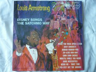 N - Mint/rare/orig - Jazz Louis Armstrong/disney Songs The Satchmo Way/1968 Ster - 404