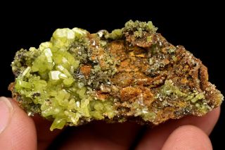 18g Natural Clear Green Pyromorphite Crystal Cluster Rare Mineral Specimens Chi