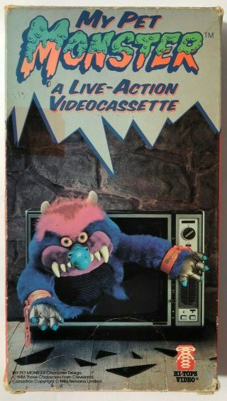 My Pet Monster A Live Action Videocassette Rare & Oop Hi - Tops Video Vhs