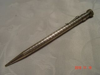 Antique 1915 Eagle No.  536 " Chief " Engraved Silver Mechanical Pencil
