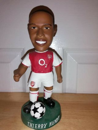 Rare Arsenal Football Figure.  Thierry Henry.  Vintage 2002 Soccer.  Bobble Dobbles