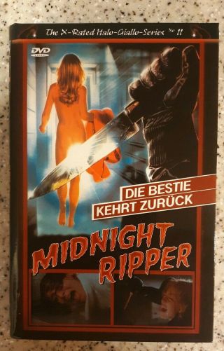 Rare Midnight Ripper Dvd Lamberto Bava Hardbox Slasher Gore English Subs X Rated