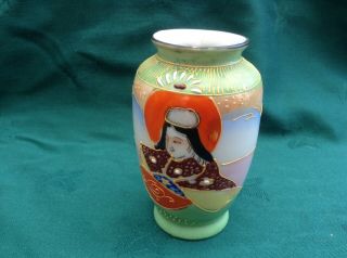 Miniature Hand Painted Japanese Vase By Kilmax (made In Japan)