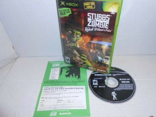 Xbox Only Rare Stubbs The Zombie Rebel Video Game Game Insert Aspyr Mature