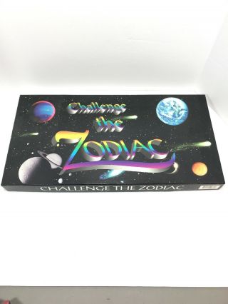 Challenge The Zodiac Board Game.  Vintage Astrology Game Open Box Rare Game