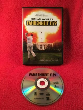 Fahrenheit 11/9 Dvd Ex - Rental Michael Moore 2018 Documentary Region 1 Usa Rare