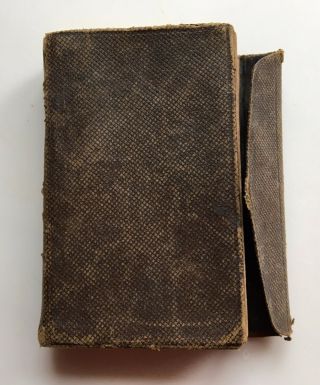 1874 Antique Leather Bound Pocket Testament York - American Bible Society