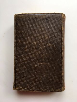 1874 Antique Leather Bound Pocket Testament York - American Bible Society 3