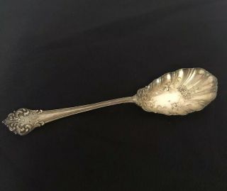 Reed And Barton Sterling Silver Flatware Large Jelly Spoon Elegante Silverplate