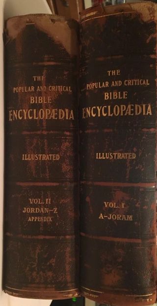 Rare 1903 The Popular And Critical Bible Encyclopedia Samuel Fallows 2 Volumes