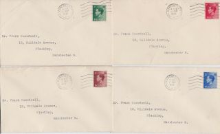 Gb Stamps Rare First Day Cover 1936 King Edward Viii Manchester Set Of Four