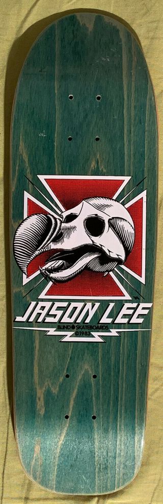 Vintage Mini Skateboard Deck - Blind - Jason Lee - Dodo Skull - Powell Rip Off