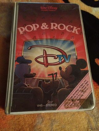 Disney - Dtv: Pop & Rock (705vs) Vhs (white Clam Shell) Rare