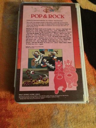 Disney - DTV: Pop & Rock (705VS) VHS (White Clam Shell) Rare 3