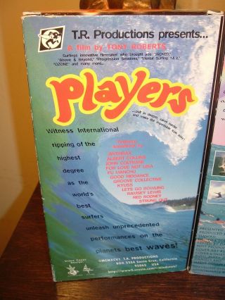 3 OBSCURE RARE Surfing VHS 90 ' s - Slater,  Occy,  Kauai Boys,  Players,  Busted 3