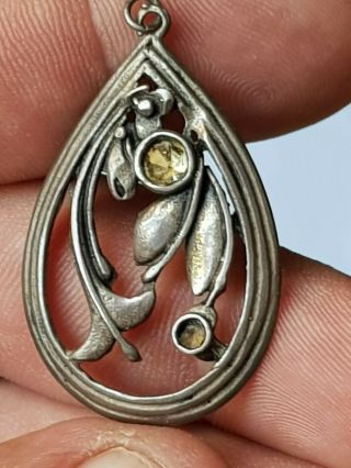 Stunning Extremely Rare Vintage Silver Pendant 4,  8 Gr.  40 Mm