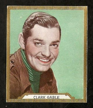 Very Rare Clark Gable Card Vintage 1930s Mgm Photo Cigarettes Albert
