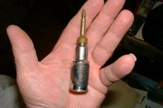 Vintage Eagle 99 Seal Tip Oiler Tin Brass Oil Can Rare Machinist Farm Tool Handy