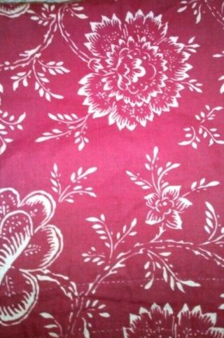 Ralph Lauren 1 Red Floral Cold Spring Standard Pillow Sham Rare Euc