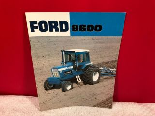 Rare 1975 Ford Farm Tractor 9600 Dealer Advertising Sales Brochure
