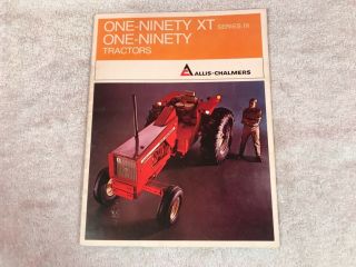 Rare 1969 Allis Chalmers One Ninety Xt Tractor Dealer Brochure Ad