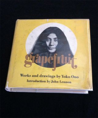Grapefruit By Yoko Ono Rare 1970 1st Hc Dj Lennon Simon Schuster Conceptual Art