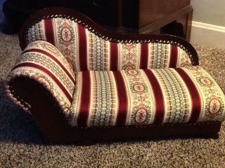 Rare Salesman Sample Fainting Couch Chaise.  Victorian Style 20 " Length.