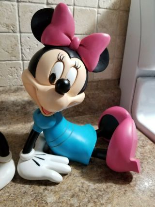 RARE Walt Disney Productions Mickey Mouse and Minnie Mouse Bookends Disney Store 2