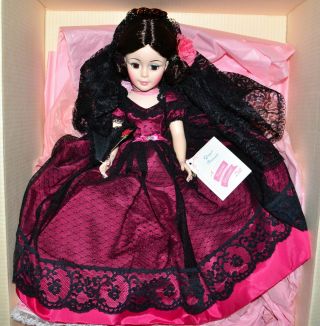 Vintage Madame Alexander 21 " Portrait Doll Goya Pink & Black Dress 2235