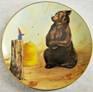 Rien Poortvliet Collector Plate Secrets Of The Gnomes " Supreme Justice " Rare