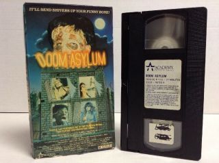 Doom Asylum Vhs Ultra Rare Cult Horror Gore Splatter Sleaze Academy Entertainmen